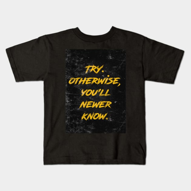 Try Kids T-Shirt by Durro